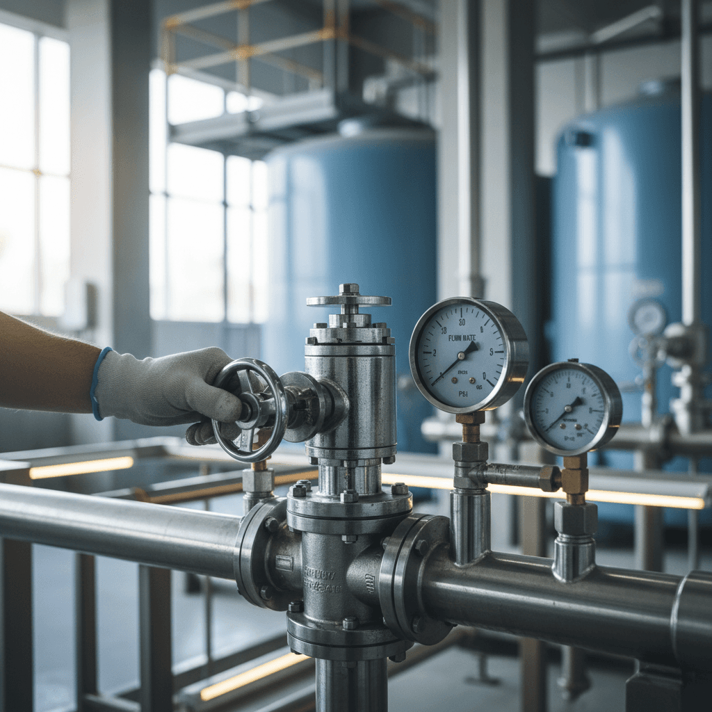 Water treatment system controls and maintenance