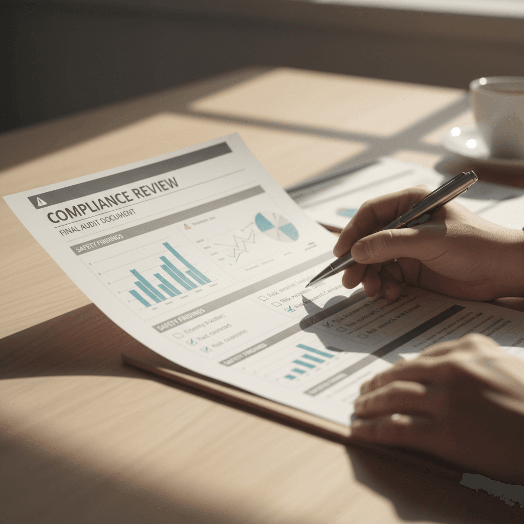 Water risk assessment compliance report review