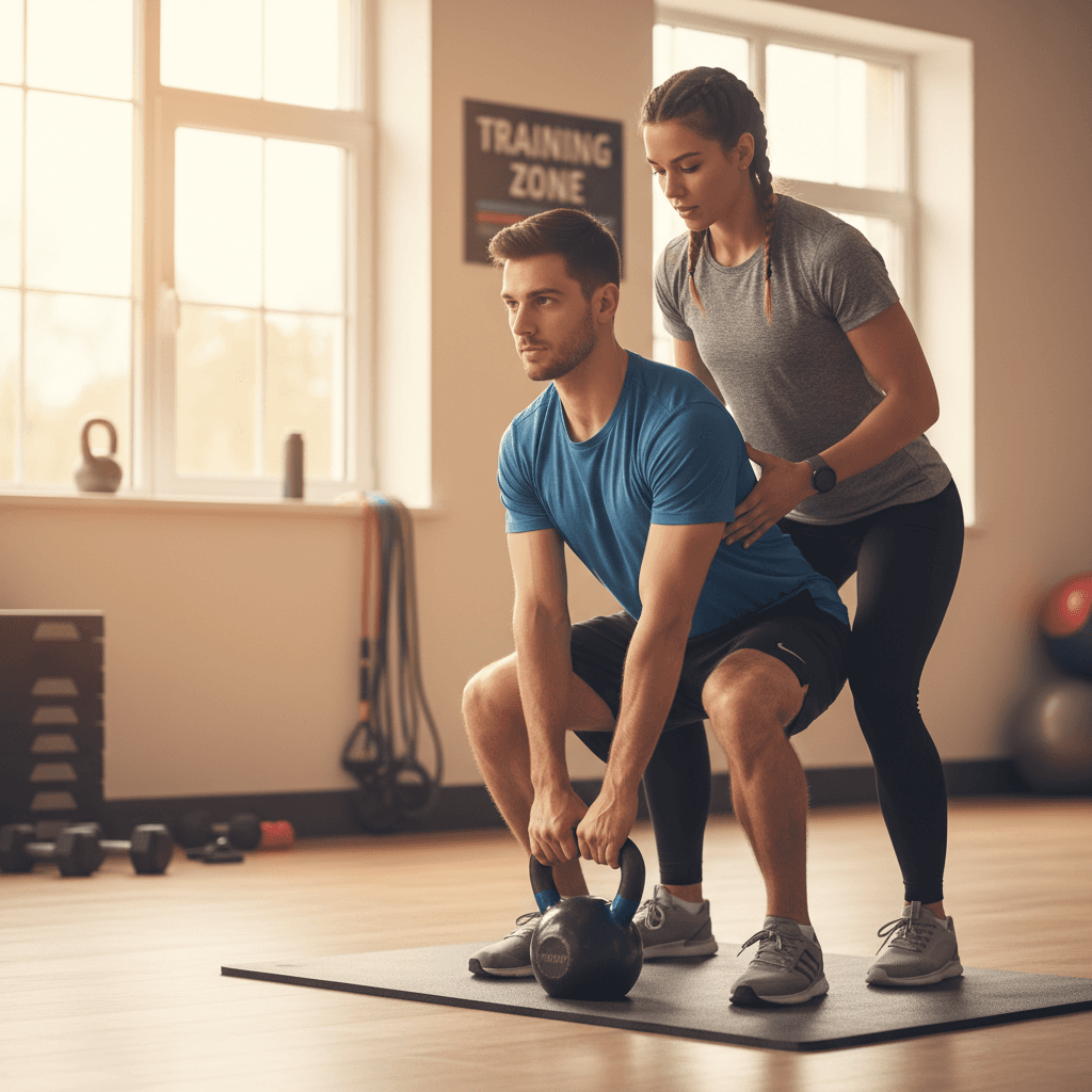 Manual handling technique training demonstration