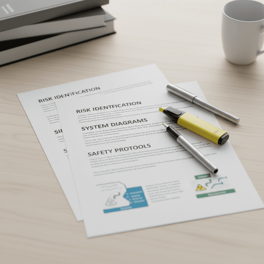 Water risk assessment documentation and diagrams