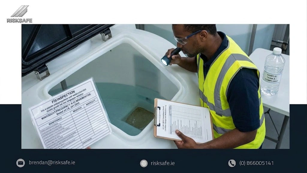 water tank inspection frequency Ireland
